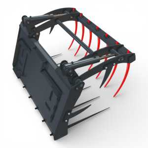 Furca crocodil Bobcat compatibila skid steer pentru curatarea grajdurilor si platformelor betonate